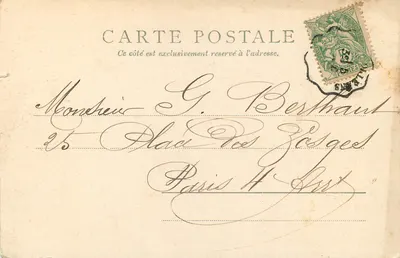 Lanterna — Zamek Chambord — Paryż, n°249 — Rewers