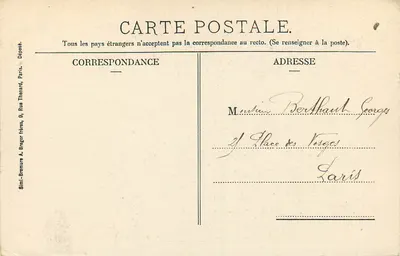 Chantilly (Oise) - Zamek, widok z trawnika — Mme. Vve. Robineau, libr. édit., Chantilly, n°3 — Rewers