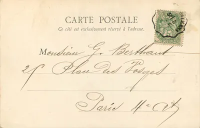 Gien — O Castelo — B. E., Paris — Verso