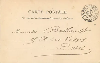 Basílica de Délivrande — Caen — J. Bréchet, editor, n°66 — Verso