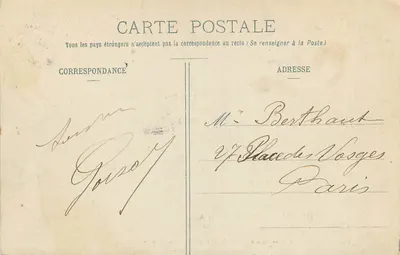 Castelo de Anet (século XVI) — A Entrada Principal — Ch. Foucault, editor, Dreux — Verso