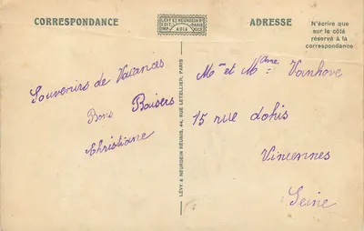 Albertville — O Castelo Manuel — LL. — Verso
