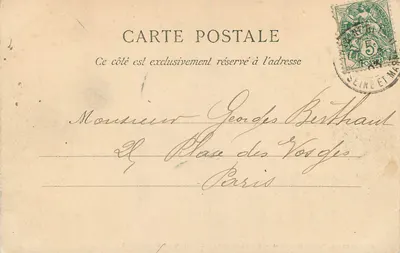 Floresta de Fontainebleau — Belvédère e Médailion de Denecourt — editor não visível, n° 10 — Verso