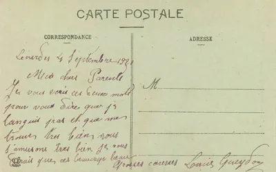 Lourdes — Dom Ojczysty Bernadetty — Phototype Lagueux Frères, Toulouse — Rewers