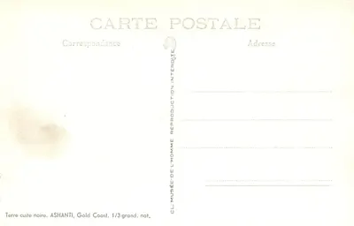 Ciemna ceramika — Ashanti, Gold Coast — CLMUSÉE-DE-L'HOMME — Rewers