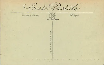 Compiègne — Zamek — Schody Honorowe Ludwika XVI — LL — Rewers