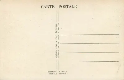 Le Mans (Sarthe) - A catedral de São Julião e o Teatro — Edições Artaud Père & Fils, Nantes — Verso