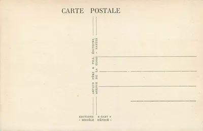 Le Mans (Sarthe) - Plac Républika — wydawca Artaud Père & Fils, Nantes — Rewers