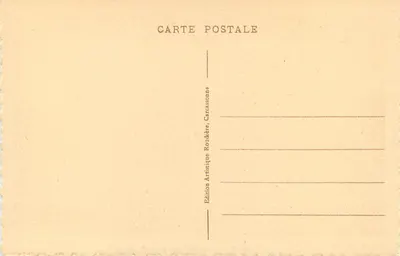 Cidade de Carcassonne — Porta e Cours Narbonnaises — Fot. E. Roudière, Editor — Verso