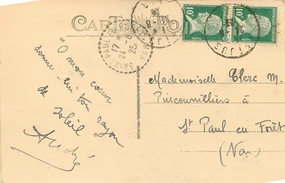 Fréjus - Fragmentos do Antigo Aqueduto Romano — editor Carte Postale de la République Française, n°1 — Verso