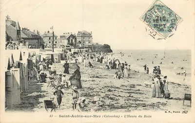 Saint-Aubin-sur-Mer (Calvados) — A Hora do Banho — B.F., Paris, n°13