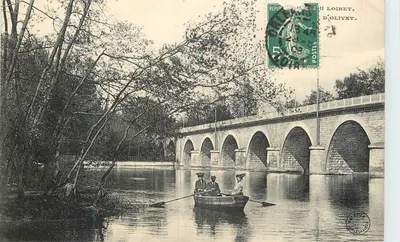 Ponte de Olivet — vista sobre a Loire — editor não identificado, número de série não visível