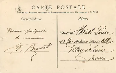 Ponte de Olivet — vista sobre a Loire — editor não identificado, número de série não visível — Verso