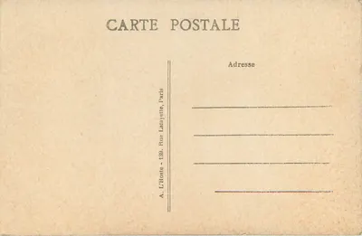 Gerberoy (Oise) — As Balustradas Floridas — A. L'Hoste, Paris — Verso