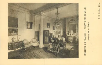 Quarto de Châalis — Instituto da França — Abadia — 1º andar — J.-E. Bulloz, Edit.