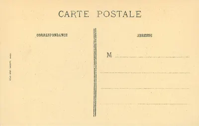 Quarto de Châalis — Instituto da França — Abadia — 1º andar — J.-E. Bulloz, Edit. — Verso