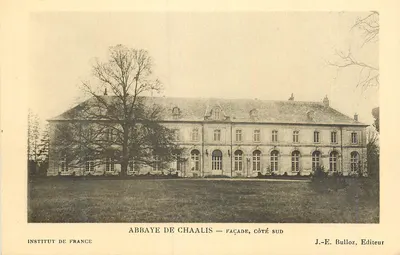 Abadia de Chaalis — Fachada, lado sul — J.-E. Bulloz, Editor