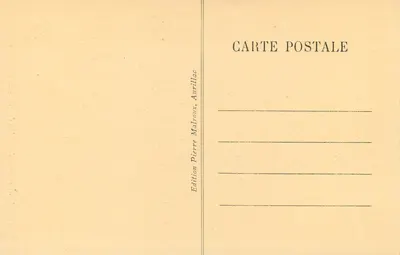 Vic-sur-Cère - Le Pas-de-la-Cère — widok kanionu z wodospadem i trzema osobami — wydawnictwo Pierre Malroux, Aurillac, n° B.173 — Rewers