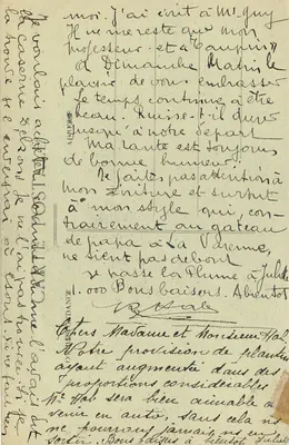 Pejzaż z Vic-sur-Cère — wodospady Pas de la Cère — wydawca 'Auvergne Pittoresque', nr 2121 — Rewers