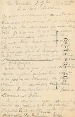 Grenoble — La Vedette i Quais — L. M. Grenoble — Rewers