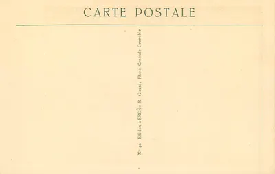 Grenoble — The Palace of Justice, Details of the Facade — Edition « ERGÉ » R. Girard, No. 40 — Back