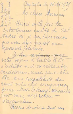Le Cantal pittoresque — Le Puy Griou (1694m) — série 25 — Verso