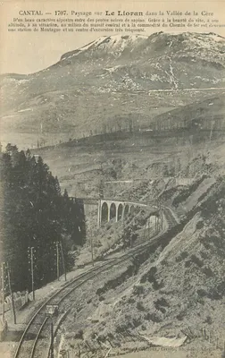 Paisagem em Le Lioran na Vale da Cère — Cantal — 1707 — editor: Perrin & Cie, Avilly