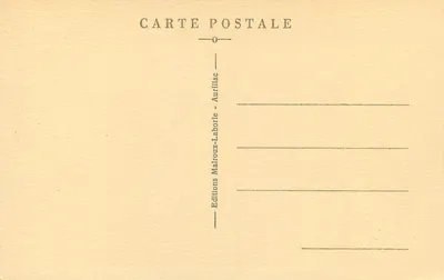 Le Lioran — Entrada do túnel da ferrovia e da estrada — O Cantal Pitoresco — Edições Malroux-Laborde — Verso