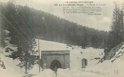 Le Lioran no inverno — A Estrada do Túnel — LE CANTAL PITTORESQUE 445
