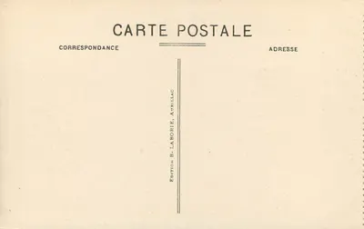 Het pittoreske Cantal — Het Sommet du Plomb du Cantal (1858m) — Uitgave B. Laborie, Aurillac — Achterkant