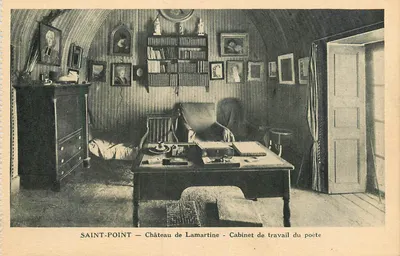 Saint-Point — Castelo de Lamartine — Escritório de trabalho do poeta