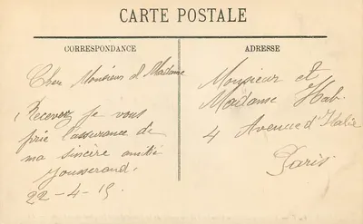 Le Puy — O Velho Castelo de Carlos VII sob a Estátua de São José de Bon-Espoir — LL. n° 121 — Verso