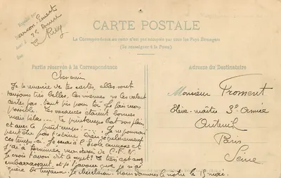 As Orgas da Hermitagem — Subúrbio de Le Puy — "LE VELAY ILLUSTRÉ" 215 — Verso