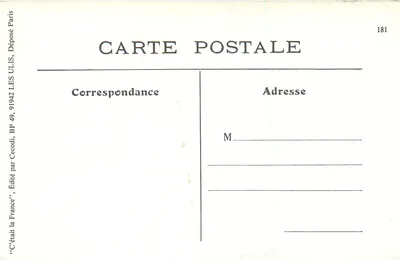 Saint-Germain-en-Laye — Restaurante Parisien, C. Marchal, proprietário — Place de la Paroisse — Editor: France la France, n° 181 — Verso