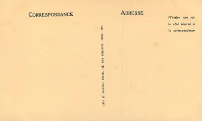 Vic-sur-Cère — Hotel Vialette — Kąt hali — Kompozycja G. Breuil, arch. w Aurillac — Rewers