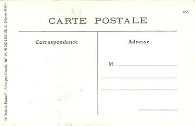 Crianças na Montanha — Obra Municipal de Crianças na Montanha (Caisse des Écoles - Hôtel de Ville, Lyon) — No 1. O Embarque — Verso