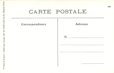 Oficina de Calçados — Parada de Espalion, Aveyron — Impressora Cécodil — Verso