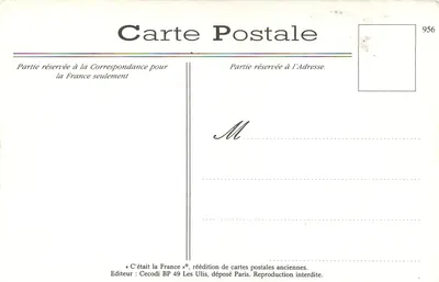 Na Côte d'Azur — Zbieranie fiołków — LL. — Rewers