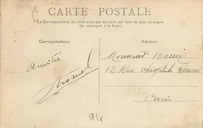 Borden van de Marne — Artistieke uitzicht — Collectie F. Fleury — Achterkant
