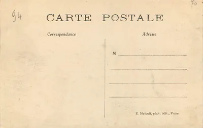 Vincennes — Vista geral do Donjon — E.M. n°277 — Verso