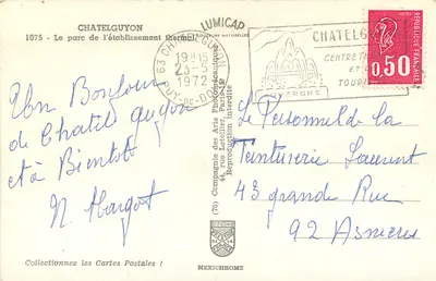 Het park van het thermeestation Châtelguyon — Compagnie des Arts Photographiques — Achterkant