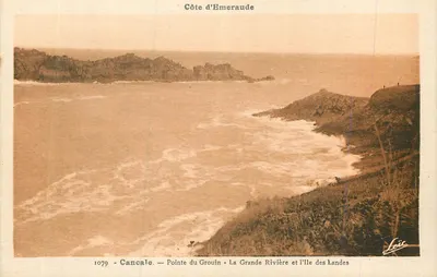 Cancale — Ponta do Grouin, a Grande Rio e a Ilha das Terras — Costa da Esmeralda — editor Loïc, n° 1079