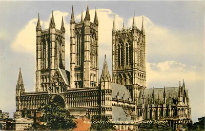 Catedral de Lincoln — vista sudoeste — Frith's Series n°17623