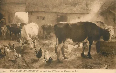 Museu do Luxemburgo — Interior de uma Estrebaria — Thobren — LL.