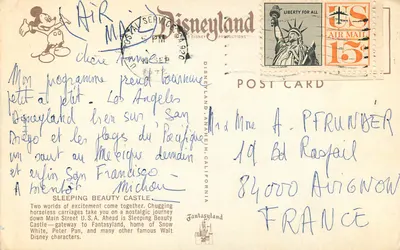 Disneyland — Castelo da Bela Adormecida — Disneyland Productions — Verso