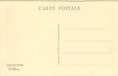 Metzeral — Le Fischbœdlé — Wydawca Braun & Cie, Mulhouse-Dornach — Rewers