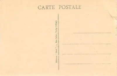 Le Puy - O Claustro - Capitel representando um Mônico e uma Abadessa disputando uma cruz (século XII) — La Haute-Loire Pittoresque — Editor Ideal — Verso