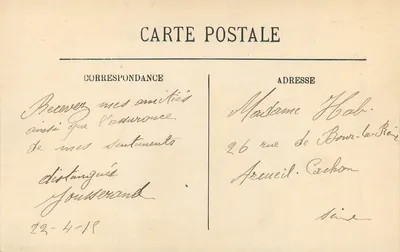 Le Puy — Estátua Colossal de Nossa Senhora da França — LL. n°37 — Verso