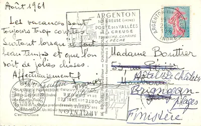 Głęboka dolina Creuse — Spokojne lustrze w lecie — MI. ROUSSET - Wydawca — Rewers