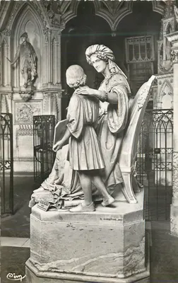 Estátua de Marie-Christine — Abadia de Haute-Côme (Savoia) — G. Albertoni 1857